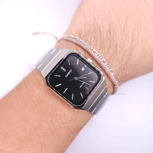 Casio MTP-B185D-1A vyriškas laikrodis, sidabrinis image 3