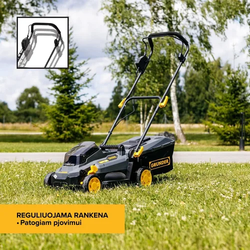 GRUNDER SF8A111J-W akumuliatorinė vejapjovė 33 cm image 2