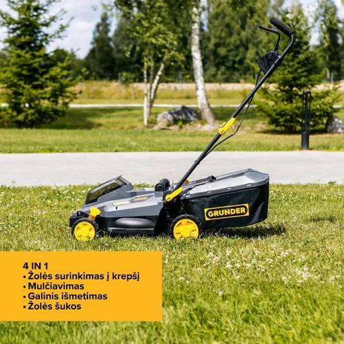 GRUNDER SF8A111J-W akumuliatorinė vejapjovė 33 cm image 3
