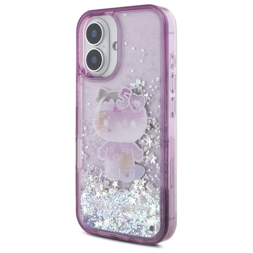 Hello Kitty dėklas iPhone 16, violetinis image 2