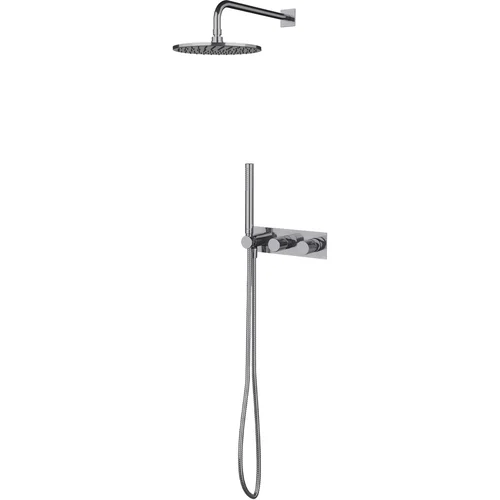 Omnires Contour SYSCT10 potinkinė dušo sistema, poliruotas chromas image 2