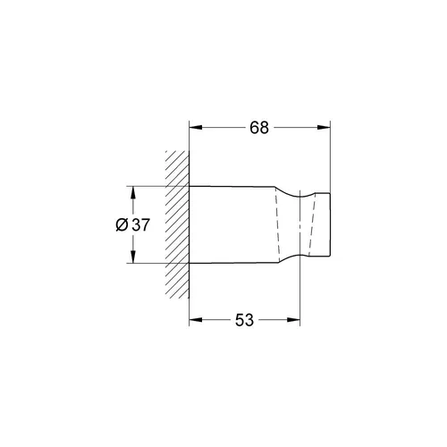 GROHE Tempesta Cosmopolitan chromo spalvos dušo galvutės laikiklis, 27594000 image 2