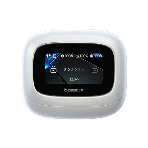 Baseus Bowie M2s Ultra TWS ausinės su ekranu, baltos image 3
