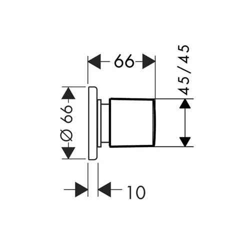 Hansgrohe Metris 31677000 Uždaromasis ventilis image 2