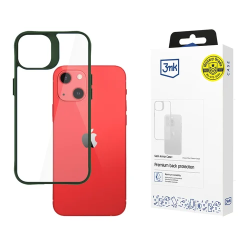 3mk Satin Armor+ dėklas Apple iPhone 13, žalias image 1