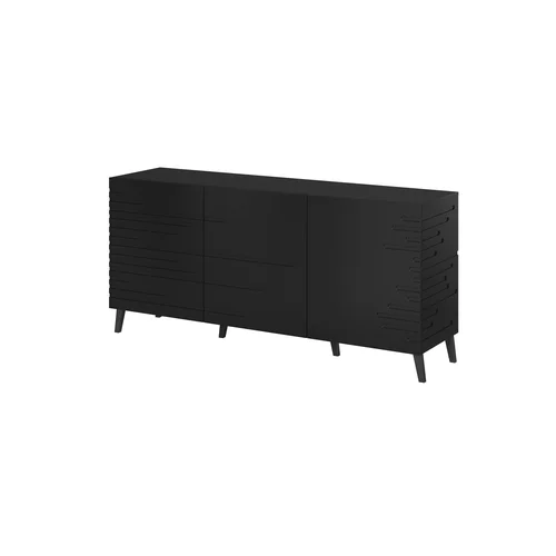 Nova NOVA komoda 155 × 40 × 72 cm, juoda matinė image 1