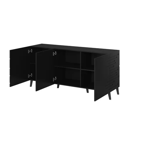 Nova NOVA komoda 155 × 40 × 72 cm, juoda matinė image 2