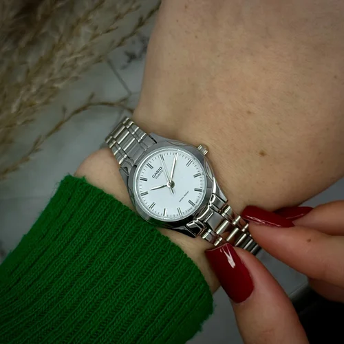 Casio LTP-1275D-7A moteriškas laikrodis, sidabrinis image 1