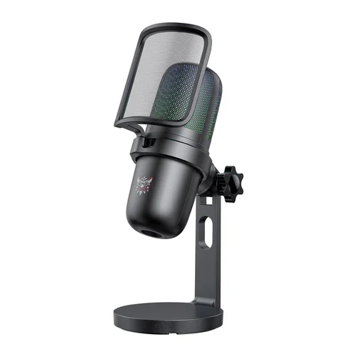 ONIKUMA M-730 RGB mikrofonas, juodas image 2