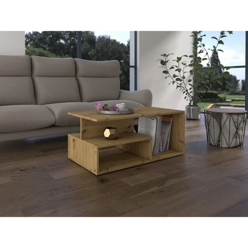 Topeshop PRIMA ARTISAN kavos staliukas ąžuolo spalvos image 2
