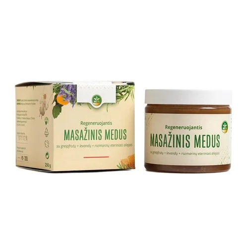 Regeneruojantis masažinis pirties medus MĖTA, 250 g image 1