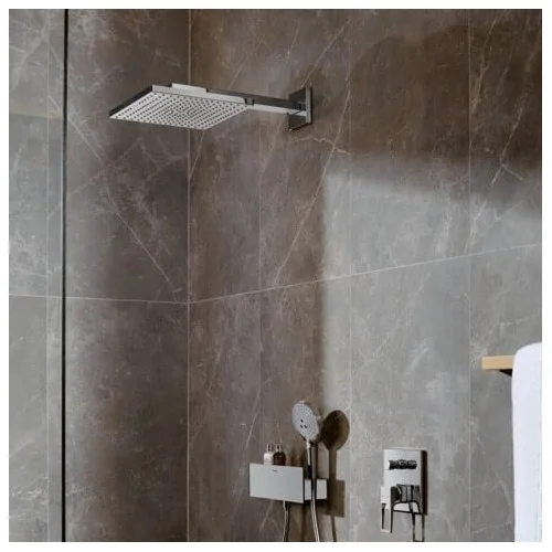 Hansgrohe Raindance E 26238000 dušo galva 30x30 Braižyto juodo chromo image 1