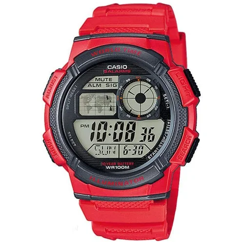Casio AE-1000W-4AV raudonas vyriškas laikrodis image 1