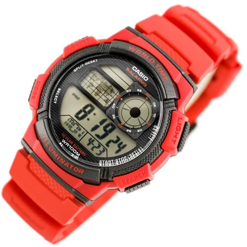 Casio AE-1000W-4AV raudonas vyriškas laikrodis image 2