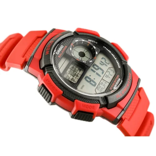 Casio AE-1000W-4AV raudonas vyriškas laikrodis image 3