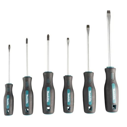 Makita E-13518 Atsuktuvų rinkinys, 6 vnt., PH1x100, PH2x100, SL4.0x100, SL5.5x100, SL6.5x125, SL8.0x150 image 1