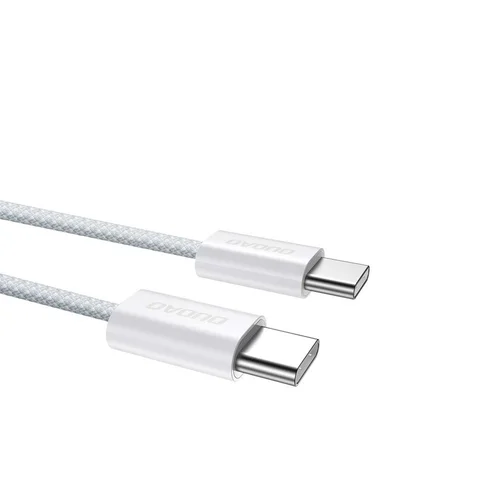 Dudao L6C USB-C į USB-C kabelis 60W 1.0m Baltas image 2