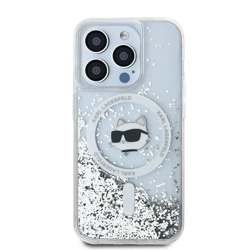 Karl Lagerfeld Liquid Glitter Choupette Head MagSafe dėklas iPhone 15 Pro image 3