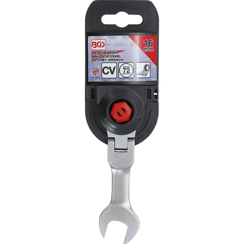 BGS technic 6916 16 mm šarnyrinis raktas su terkšle image 2