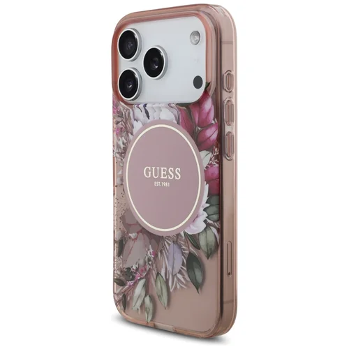 Guess IML MagSafe dėklas iPhone 17 Pro, rožinis image 1