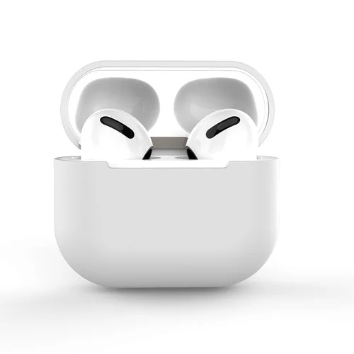 AirPods 3 silikoninis dėklas, baltas image 1