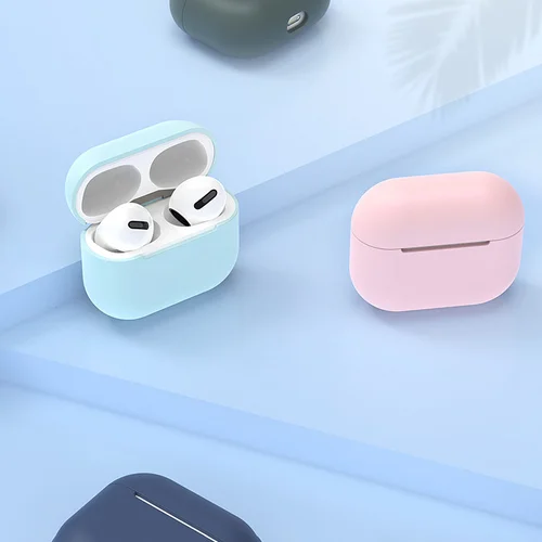 AirPods 3 silikoninis dėklas, baltas image 2