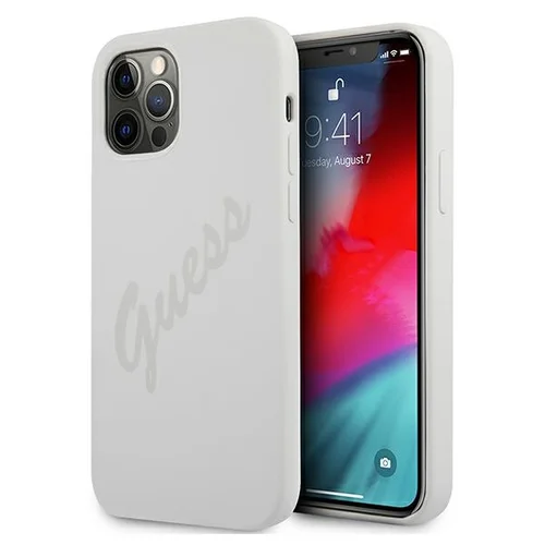 Guess GUHCP12LLSVSCR dėklas iPhone 12 Pro Max 6,7 col., kreminis image 1