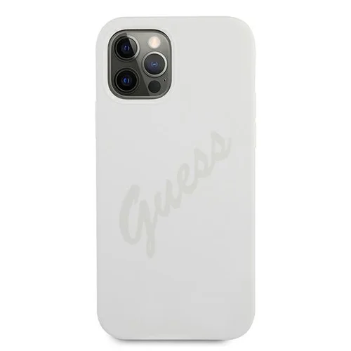 Guess GUHCP12LLSVSCR dėklas iPhone 12 Pro Max 6,7 col., kreminis image 3