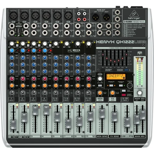 Behringer QX1222USB 16 kanalų garso mikseris image 1