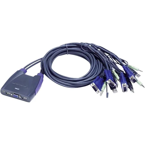 ATEN 4 prievadų USB VGA KVM jungiklis su garsu image 1