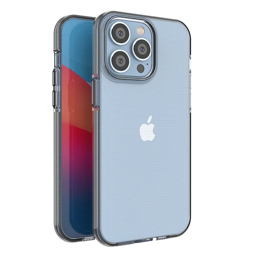 Pavasario TPU dėklas iPhone 14 Pro Max, juodu rėmu image 1
