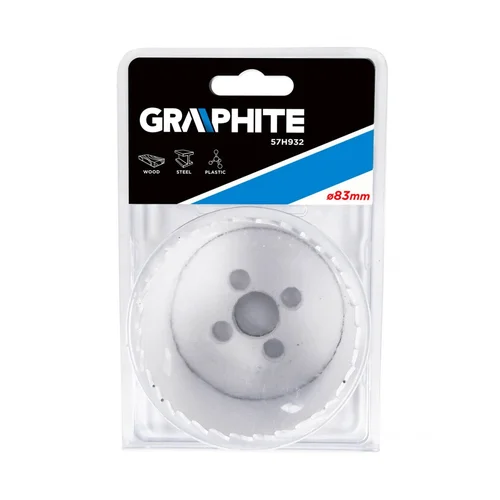 GRAPHITE Bi-metalinė gręžimo karūnelė 83 mm image 2