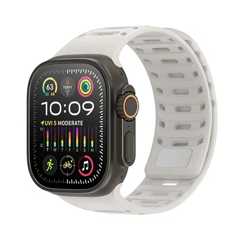 DUX DUCIS CS silikoninė apyrankė Apple Watch 42–49 mm pilka image 1
