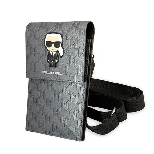 Karl Lagerfeld Monogram Ikonik Patch sidabrinis krepšys image 1