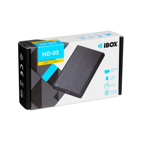 iBox HD-05 2,5 col. juodas HDD/SSD dėklas image 3