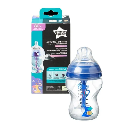 Tommee Tippee ADVANCED ANTI-COLIC 260 ml mėlynas buteliukas image 1