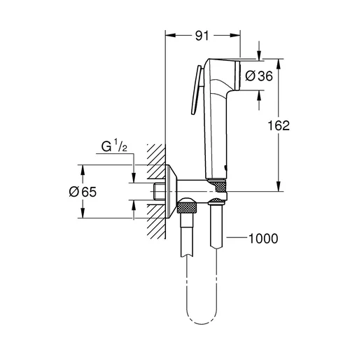 Grohe Tempesta-F bideto dušelio komplektas image 2
