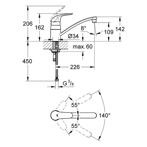 GROHE Euroeco 32750000 Chromas image 2
