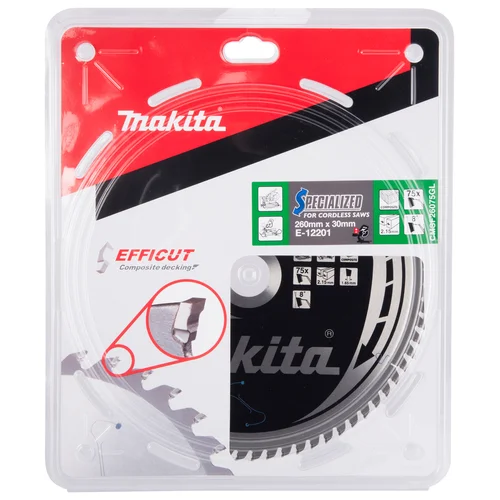 Makita E-12201 Pjovimo diskas klijuotoms plokštėms 260X2.15X30mm, 15° image 2