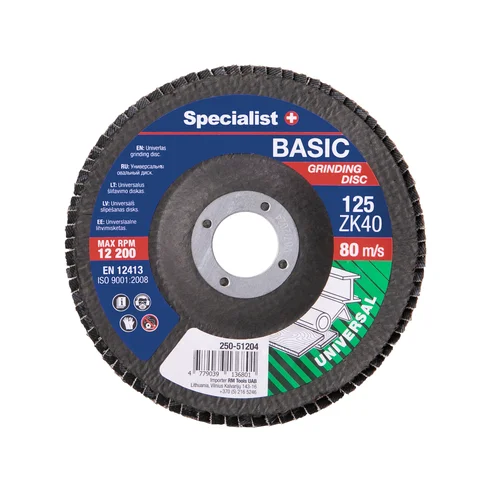 Specialist+ lapelinis šlifavimo diskas BASIC ZK40, 125 mm image 1