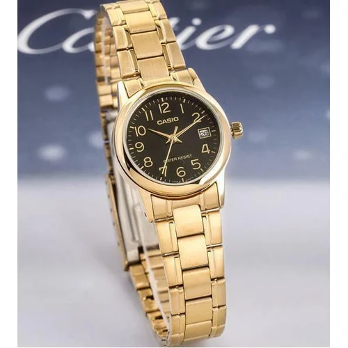 Casio LTP-V002G-1B auksinis moteriškas laikrodis image 2
