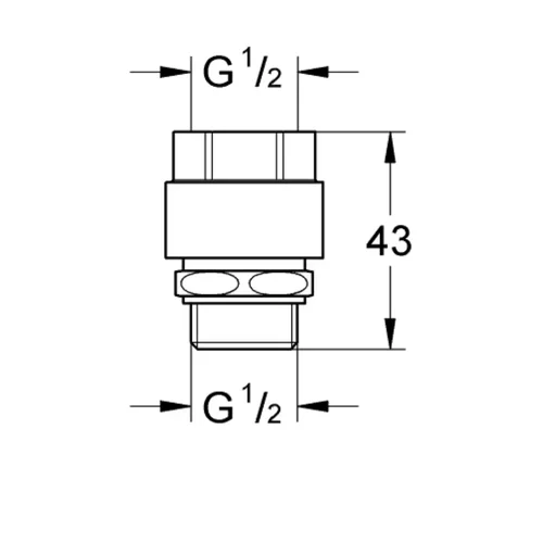 Grohe 41238000 Vamzdžių ventiliacijos vožtuvas 1/2" image 2