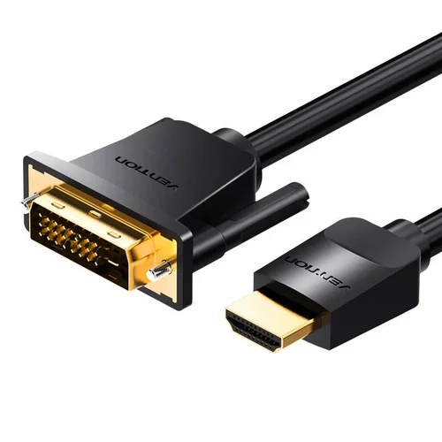 Vention ABFBH HDMI–DVI kabelis, 2 m, juodas image 2