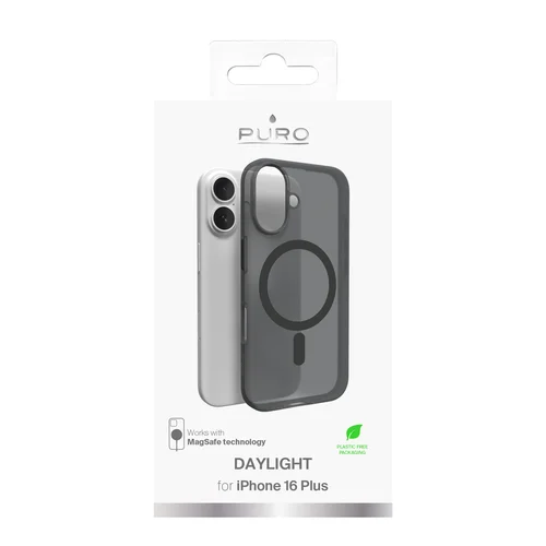 Puro Daylight MagSafe dėklas iPhone 16 Plus, juodas image 3
