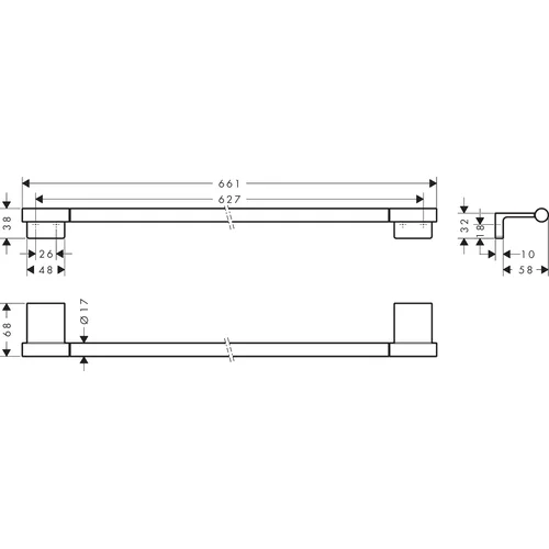 Hansgrohe AddStoris S Rankšluosčio laikiklis 41767140 image 2