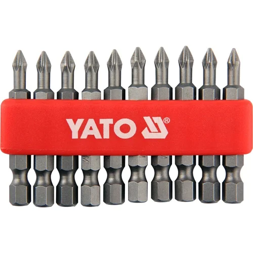Yato antgalių rinkinys PH2, 1/4" 50 mm, 10 vnt. image 1