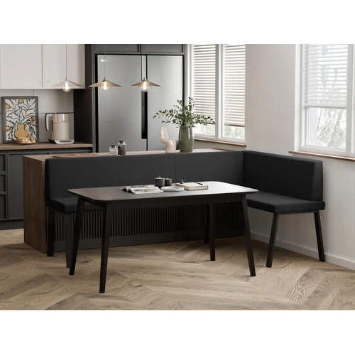 Virtuvinis kampas MONO Y 128 × 168 cm, juodas image 2