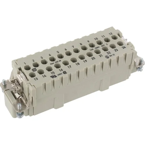 Harting HAN E vyriškas 24P užspaudžiamamas įdėklas image 2
