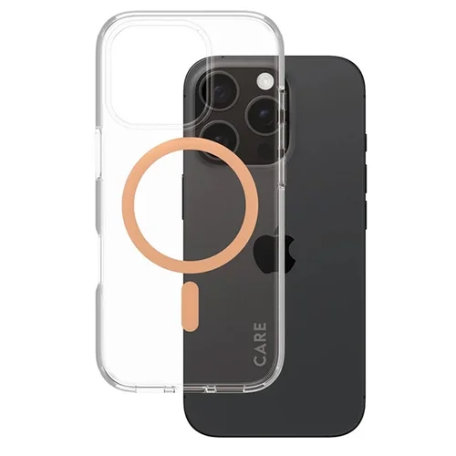 CARE by PanzerGlass 1374 dėklas iPhone 16 Pro Peachy MagSafe image 2