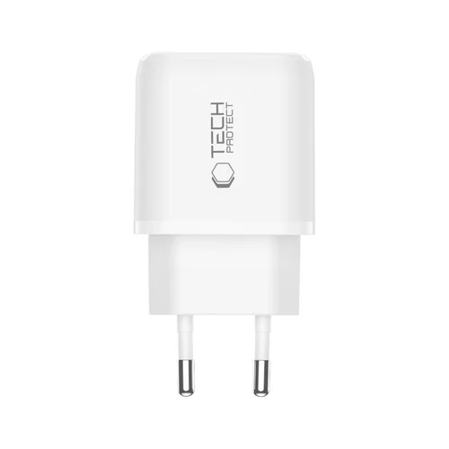 Tech-Protect NCA30 30 W USB-A/USB-C įkroviklis, baltas image 3